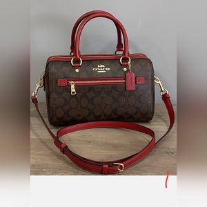 Coach Rowan Satchel/Signature Handbag